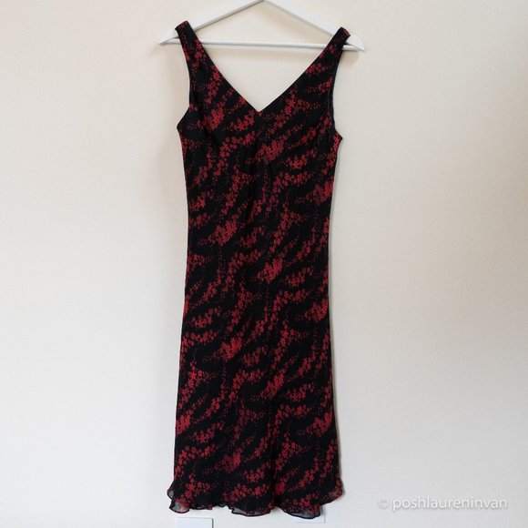 Jones New York V-Neck Sleeveless Dress – 90s Style – US 10 - Picture 1 of 12